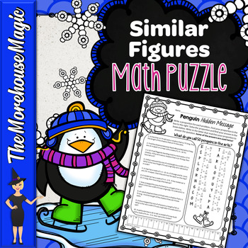 Preview of PROPORTIONS MATH PUZZLE - SIMILAR FIGURES, SCALE DRAWINGS, & MAPS WORD PROBLEMS