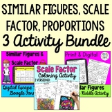 Similar Figures, Scale Factor, & Proportions Activity Bund