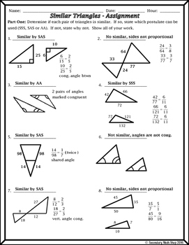 Similar Figures - Similar Triangle Methods Notes and Homework | TpT