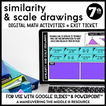 Preview of Similar Figures and Scale Drawings Digital Math Activity | Google Slides