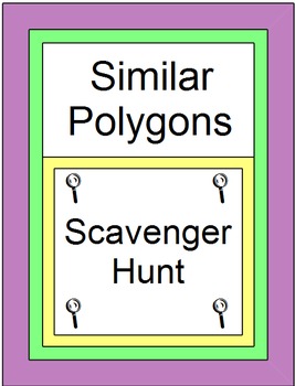 Preview of Similar Polygons - SCAVENGER HUNT (20 problems)