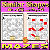 Similar Shapes - Maze Worksheets - 8.G.A.4