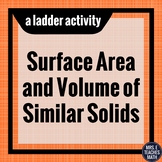 Surface Area and Volume of Similar Solids Ladder Activity