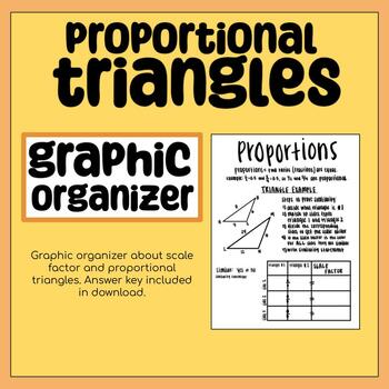 Preview of Proportional Triangles Graphic Organizer