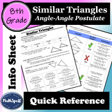 Similar Triangles | Angle-Angle Postulate | 8th Grade Math