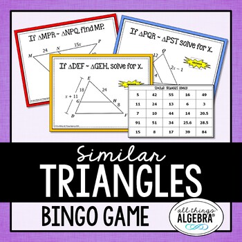 Preview of Similar Triangles | Bingo Game