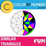 Similar Triangles Color by Number