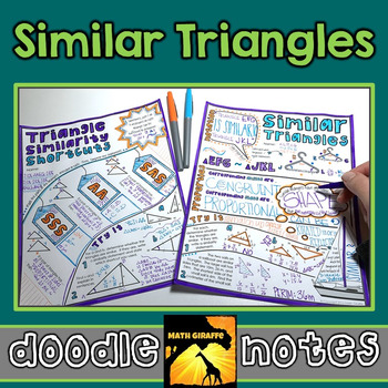 Preview of Similar Triangles Doodle Notes