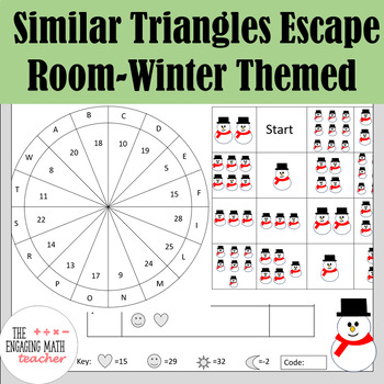 Preview of Similar Triangles Escape Room Winter Edition