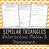 Similar Triangles - Interactive Notes & Homework
