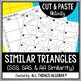 Similar Triangles (SSS, SAS, and AA Similarity) Cut and Paste | TpT