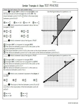 lesson 6 homework practice slope and similar triangles