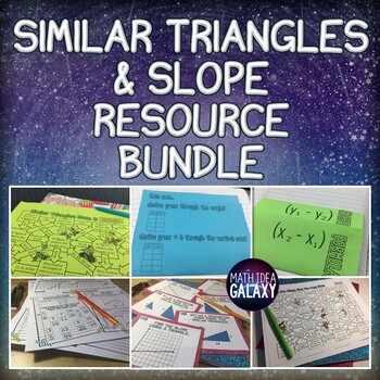 Preview of Similar Triangles, Slope, and Proportional Relationships Activity Bundle