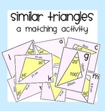 Similar Triangles Matching Activity & More