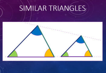 Preview of Similar Triangles: Video with Notes -Distance Learning