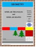 Similar Triangles and Shapes with Assessment and detailed 