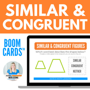 Preview of Similar and Congruent Boom Cards™ Digital Activity