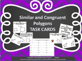 Similar and Congruent Polygons Task Cards