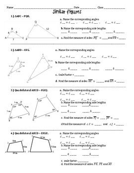 Similar figures Practice Worksheet by Math Maker | TpT