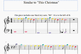 Similar to This Christmas (Colored Piano or Boomwhacker Notes)