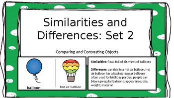 Preview of Similarities and Differences: Set 2