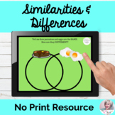 Similarities and Differences Activity NO PRINT Speech| Dis