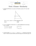 Similarity Regents Questions (Exam) w/ answers