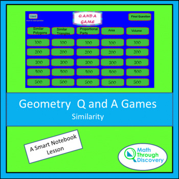 Preview of Geometry - Smartboard Q and A Game - Similarity