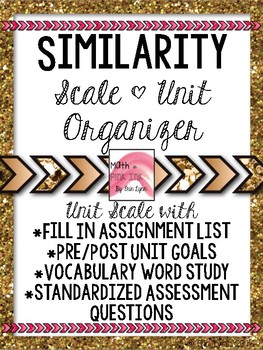 Preview of Similarity Transformations Student Scale and Organizer 8.G.A.3 8.G.A.4 Go Math