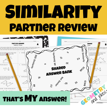 Preview of Similarity Unit Test Review Similar Triangles Geometry Exam Prep