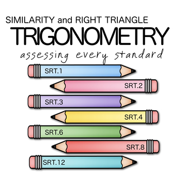 Preview of Similarity and Right Triangle Trigonometry - Assessments