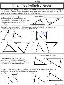Similarity and Similar Triangles by Poe Pro Math Resources | TPT