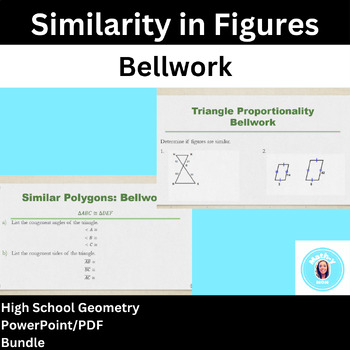 Preview of Similarity in Figures Bellwork