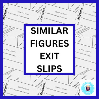 Preview of Similarity in Figures Exit Slips