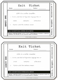 Simile, Metaphor, Alliteration Exit Tickets