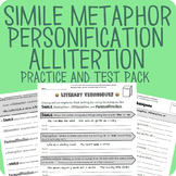 Simile, Metaphor, Personification, Alliteration Packet + T