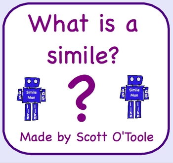 Preview of Simile Smartboard Lesson - Figurative Language Smartboard Lesson