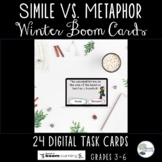Simile Vs. Metaphor Winter Boom Cards