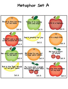 Simile and Metaphor Activity Packet by Faith Siegrist | TpT