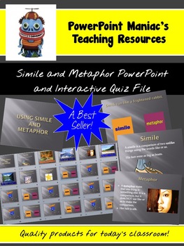 Preview of Simile and Metaphor PowerPoint Lesson and Interactive Quiz