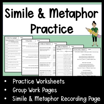 Preview of Simile and Metaphor Worksheets