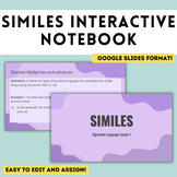 Similes Interactive Notebook | Figurative Language Lessons
