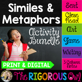 Similes & Metaphors Activities - Print & Digital - Literac