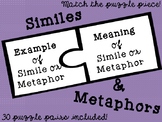 {Figurative Language} Similes & Metaphors Meaning Puzzle M