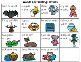 Similes Words List - Writing Center