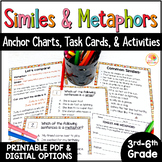 Similes and Metaphors: Anchor Charts, Task Cards, and Worksheets