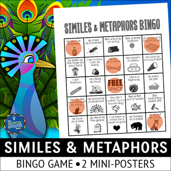 Preview of Similes and Metaphors Bingo Game