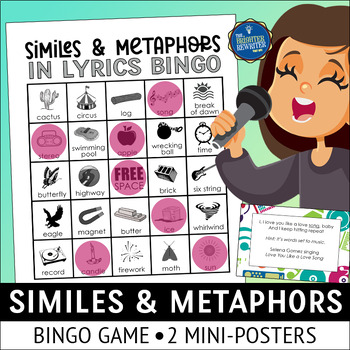 Preview of Similes and Metaphors Bingo Game