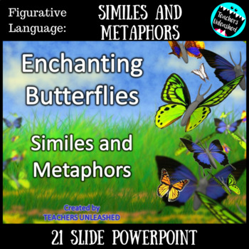 Preview of Similes and Metaphors PowerPoint Lesson {Figurative Language}