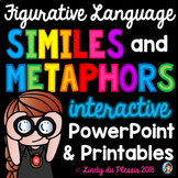 Similes and Metaphors PowerPoint and Worksheets Figurative